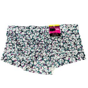Maidenform Womens Size Medium 6 Panty Boyshorts Floral Multicolor New